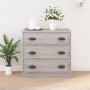 Aparador de madera contrachapada gris Sonoma 70x35,5x67,5 cm de vidaXL, Aparadores - Ref: Foro24-816230, Precio: 102,17 €, De...