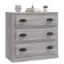 Aparador de madera contrachapada gris Sonoma 70x35,5x67,5 cm de vidaXL, Aparadores - Ref: Foro24-816230, Precio: 101,99 €, De...