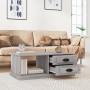 Sonoma gray plywood coffee table 90x50x35 cm by vidaXL, Coffee table - Ref: Foro24-816246, Price: 75,55 €, Discount: %