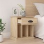 Bedside tables 2 units Sonoma oak color 43x36x50 cm by vidaXL, Nightstands - Ref: Foro24-816351, Price: 81,28 €, Discount: %