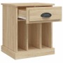 Bedside tables 2 units Sonoma oak color 43x36x50 cm by vidaXL, Nightstands - Ref: Foro24-816351, Price: 81,28 €, Discount: %