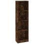 4-tier smoked oak wood shelf 40x24x143 cm by vidaXL, Bookcases and shelves - Ref: Foro24-816065, Price: 50,77 €, Discount: %