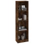 4-tier smoked oak wood shelf 40x24x143 cm by vidaXL, Bookcases and shelves - Ref: Foro24-816065, Price: 50,77 €, Discount: %