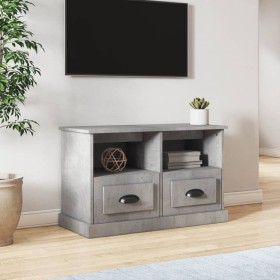 Mueble para TV madera contrachapada gris hormigón 80x35x50 cm de vidaXL, Muebles TV - Ref: Foro24-816284, Precio: 59,56 €, De...