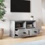 Mueble para TV madera contrachapada gris hormigón 80x35x50 cm de vidaXL, Muebles TV - Ref: Foro24-816284, Precio: 59,64 €, De...