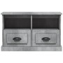 Concrete gray plywood TV cabinet 80x35x50 cm by vidaXL, TV Furniture - Ref: Foro24-816284, Price: 59,56 €, Discount: %