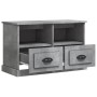 Mueble para TV madera contrachapada gris hormigón 80x35x50 cm de vidaXL, Muebles TV - Ref: Foro24-816284, Precio: 59,64 €, De...