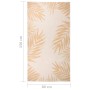 Leaf printed flat woven outdoor rug 80x150 cm by vidaXL, Rugs - Ref: Foro24-340855, Price: 23,12 €, Discount: %