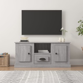 TV stand made of gray Sonoma plywood, measuring 100x35.5x45 cm. by vidaXL, TV Furniture - Ref: Foro24-816462, Price: 69,45 €,...