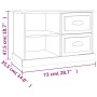 Weißer TV-Schrank aus Sperrholz, 73 x 35,5 x 47,5 cm von vidaXL, TV-Möbel - Ref: Foro24-816168, Preis: 57,61 €, Rabatt: %