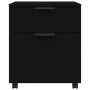 Archivador con ruedas madera contrachapada negro 45x38x54 cm de vidaXL, Armarios archivadores - Ref: Foro24-811521, Precio: 5...