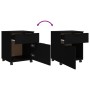 Archivador con ruedas madera contrachapada negro 45x38x54 cm de vidaXL, Armarios archivadores - Ref: Foro24-811521, Precio: 5...