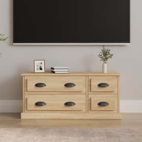 Sonoma oak plywood TV cabinet 100x35.5x45 cm by vidaXL, TV Furniture - Ref: Foro24-816451, Price: 89,06 €, Discount: %