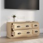 Mueble para TV madera contrachapada roble Sonoma 100x35,5x45 cm de vidaXL, Muebles TV - Ref: Foro24-816451, Precio: 89,06 €, ...