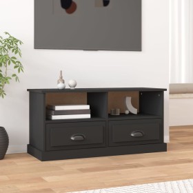 Black plywood TV cabinet 93x35.5x45 cm by vidaXL, TV Furniture - Ref: Foro24-816465, Price: 64,99 €, Discount: %