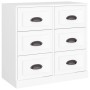 Aparador de madera contrachapada blanco 70x35,5x67,5 cm de vidaXL, Aparadores - Ref: Foro24-816432, Precio: 97,31 €, Descuent...