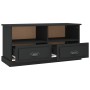 Black plywood TV cabinet 93x35.5x45 cm by vidaXL, TV Furniture - Ref: Foro24-816465, Price: 64,36 €, Discount: %