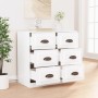 Aparador de madera contrachapada blanco 70x35,5x67,5 cm de vidaXL, Aparadores - Ref: Foro24-816432, Precio: 97,31 €, Descuent...