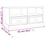 Black plywood TV cabinet 93x35.5x45 cm by vidaXL, TV Furniture - Ref: Foro24-816465, Price: 64,36 €, Discount: %