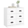 Aparador de madera contrachapada blanco 70x35,5x67,5 cm de vidaXL, Aparadores - Ref: Foro24-816432, Precio: 97,31 €, Descuent...