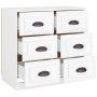 Aparador de madera contrachapada blanco 70x35,5x67,5 cm de vidaXL, Aparadores - Ref: Foro24-816432, Precio: 97,31 €, Descuent...