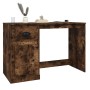 Escritorio y cajón madera contrachapada roble humo 115x50x75 cm de vidaXL, Escritorios - Ref: Foro24-816477, Precio: 91,52 €,...