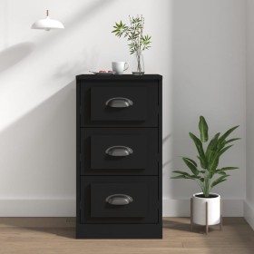 Black plywood sideboard 36x35.5x67.5 cm by vidaXL, Sideboards - Ref: Foro24-816217, Price: 59,99 €, Discount: %