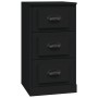 Aparador de madera contrachapada negro 36x35,5x67,5 cm de vidaXL, Aparadores - Ref: Foro24-816217, Precio: 59,42 €, Descuento: %