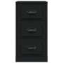 Black plywood sideboard 36x35.5x67.5 cm by vidaXL, Sideboards - Ref: Foro24-816217, Price: 59,42 €, Discount: %