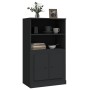 Aparador de madera contrachapada negro 60x35,5x103,5 cm de vidaXL, Aparadores - Ref: Foro24-816313, Precio: 77,40 €, Descuent...