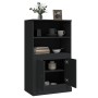 Aparador de madera contrachapada negro 60x35,5x103,5 cm de vidaXL, Aparadores - Ref: Foro24-816313, Precio: 77,40 €, Descuent...