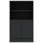 Aparador de madera contrachapada negro 60x35,5x103,5 cm de vidaXL, Aparadores - Ref: Foro24-816313, Precio: 77,40 €, Descuent...