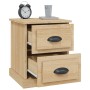 Bedside table made of oak plywood in Sonoma finish, measuring 39x39x47.5 cm. by vidaXL, Nightstands - Ref: Foro24-816150, Pri...