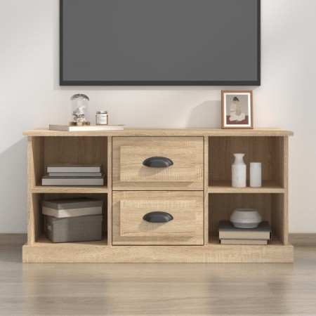 Mueble para TV madera contrachapada roble Sonoma 99,5x35,5x48cm de vidaXL, Muebles TV - Ref: Foro24-816275, Precio: 79,52 €, ...