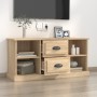 TV stand made of Sonoma oak plywood 99.5x35.5x48cm by vidaXL, TV Furniture - Ref: Foro24-816275, Price: 79,52 €, Discount: %