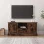 Smoked oak plywood TV cabinet 100x35.5x45cm by vidaXL, TV Furniture - Ref: Foro24-816461, Price: 73,31 €, Discount: %