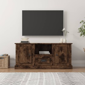 Smoked oak plywood TV cabinet 100x35.5x45cm by vidaXL, TV Furniture - Ref: Foro24-816461, Price: 70,99 €, Discount: %