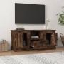 Smoked oak plywood TV cabinet 100x35.5x45cm by vidaXL, TV Furniture - Ref: Foro24-816461, Price: 73,31 €, Discount: %