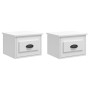 Wall bedside tables 2 pcs glossy white 41.5x36x28 cm by vidaXL, Nightstands - Ref: Foro24-816381, Price: 61,92 €, Discount: %