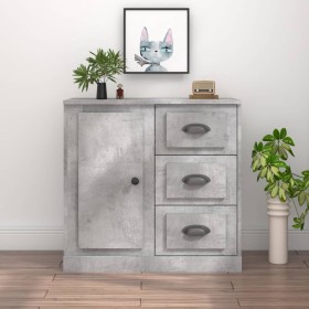 Concrete gray plywood sideboard 70x35.5x67.5 cm by vidaXL, Sideboards - Ref: Foro24-816196, Price: 94,95 €, Discount: %