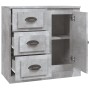 Aparador de madera contrachapada gris hormigón 70x35,5x67,5 cm de vidaXL, Aparadores - Ref: Foro24-816196, Precio: 94,84 €, D...