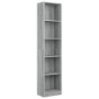 5-level Sonoma gray plywood bookshelf 40x24x175 cm by vidaXL, Bookcases and shelves - Ref: Foro24-816069, Price: 54,78 €, Dis...