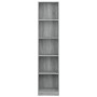 5-level Sonoma gray plywood bookshelf 40x24x175 cm by vidaXL, Bookcases and shelves - Ref: Foro24-816069, Price: 54,78 €, Dis...