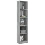 5-level Sonoma gray plywood bookshelf 40x24x175 cm by vidaXL, Bookcases and shelves - Ref: Foro24-816069, Price: 54,78 €, Dis...