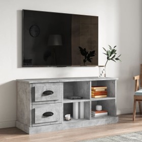 Concrete gray plywood TV cabinet 102x35.5x47.5cm by vidaXL, TV Furniture - Ref: Foro24-816180, Price: 67,99 €, Discount: %