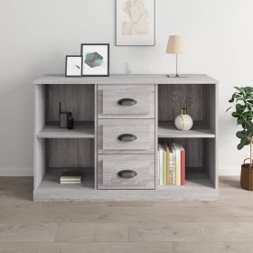 Aparador de madera contrachapada gris Sonoma 104,5x35,5x67,5 cm de vidaXL, Aparadores - Ref: Foro24-816238, Precio: 84,99 €, ...