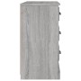 Aparador de madera contrachapada gris Sonoma 104,5x35,5x67,5 cm de vidaXL, Aparadores - Ref: Foro24-816238, Precio: 85,27 €, ...