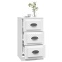 Aparador de madera contrachapada blanco 36x35,5x67,5 cm de vidaXL, Aparadores - Ref: Foro24-816216, Precio: 56,49 €, Descuent...