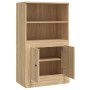 Aparador de madera contrachapada roble Sonoma 60x35,5x103,5 cm de vidaXL, Aparadores - Ref: Foro24-816315, Precio: 83,80 €, D...