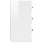 Glossy white plywood sideboard 36x35.5x67.5 cm by vidaXL, Sideboards - Ref: Foro24-816218, Price: 63,38 €, Discount: %